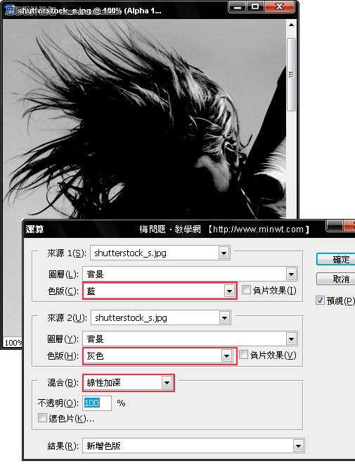 Photoshop利用Alpha色版快速抠图发丝教程3