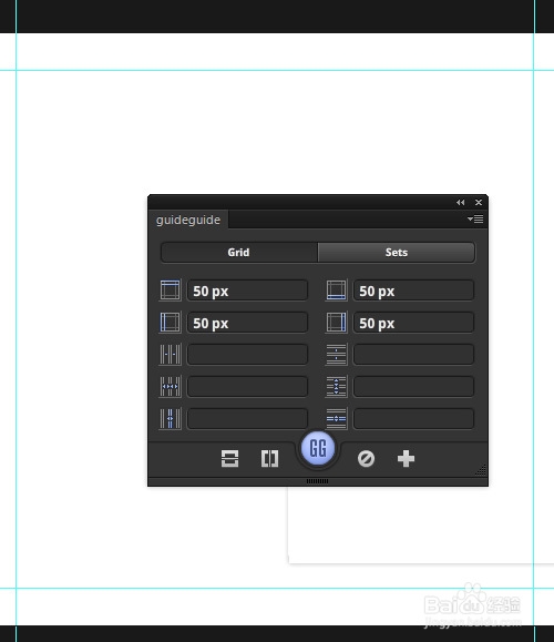 Photoshop安装guidegui辅助线扩展面板插件图文教程11