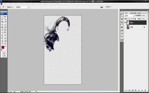 PS抠头发教程9