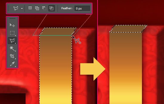 PS教你创建大方喜庆的3D包装礼盒文字效果29