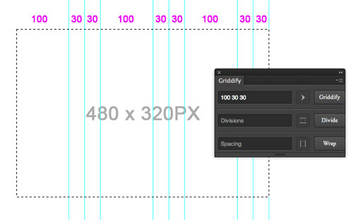 帮你快速生成PHOTOSHOP参考线的GRIDDIFY4