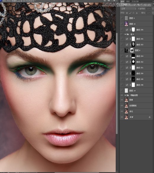 Photoshop详细解析人像照片后期商业精修过程9