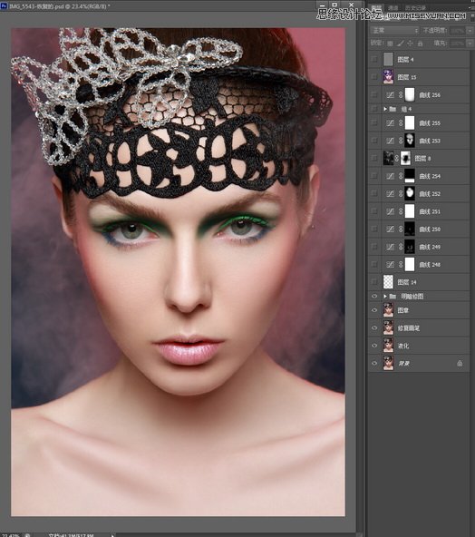 Photoshop详细解析人像照片后期商业精修过程8