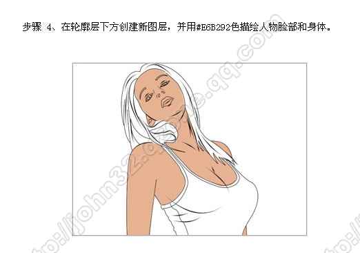 PS将照片转为漫画效果图4