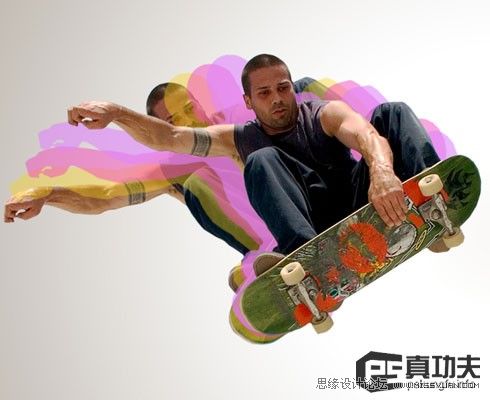 Photoshop制作欧美的滑板海报14