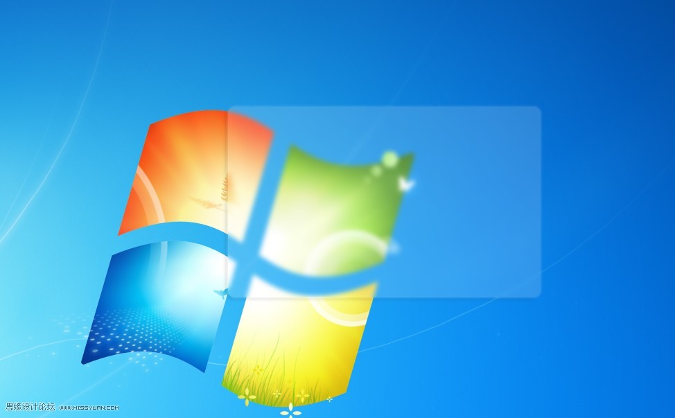 ps制作win7透明玻璃效果6