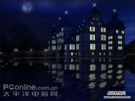 Photoshop CS3制作夜景效果照片19