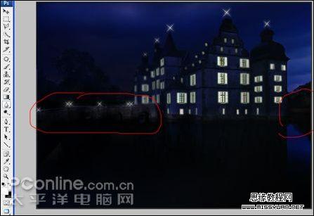 Photoshop CS3制作夜景效果照片11