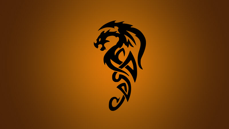 在Photoshop中设计超酷的龙形游戏logo6