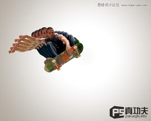Photoshop制作欧美的滑板海报8