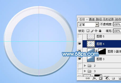 PS制作可爱蓝色放大镜图片18