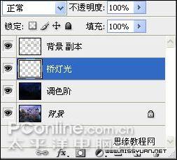 Photoshop CS3制作夜景效果照片7