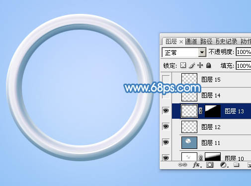 PS制作可爱蓝色放大镜图片33