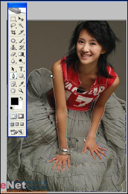 Photoshop教你给MM的衣服换个颜色2