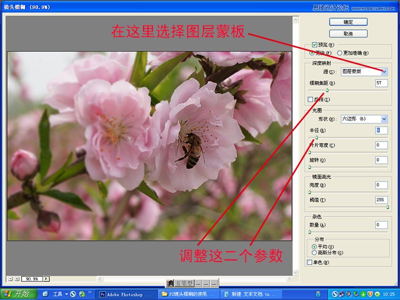 Photoshop解析镜头模糊的使用方法5