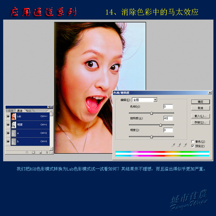 Photoshop通道应用:消除色彩中的马太效应3
