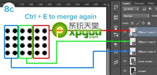 PS怎么制作扁平化htc one13