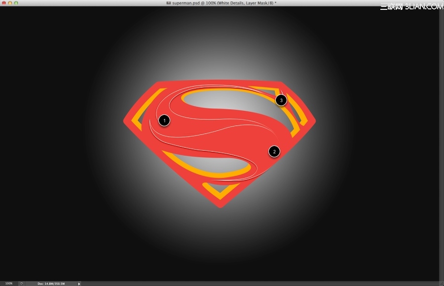 超人标志图标PS设计教程13