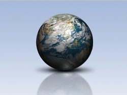 Photoshop绘制3D地球1