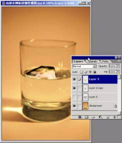 Photoshop给杯中加点冰块25