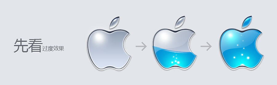 PhotoShop制作苹果逐渐被水灌满GIF动态效果教程2