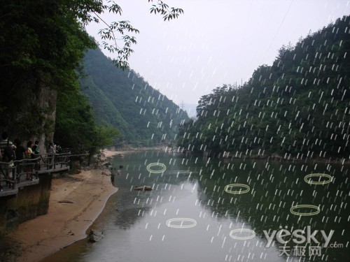 PhotoShop为照片画面添加细雨朦朦效果1