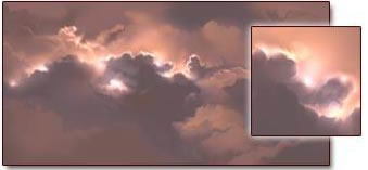 Photoshop绘制光线透过云层效果图4
