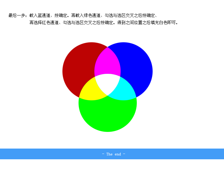 利用PhotoShop的存储选区制作RGB颜色模型新手教程7