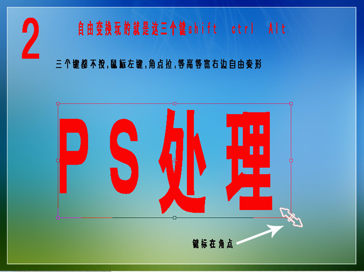 PhotoShop中的自由变换工具使用详细教程2