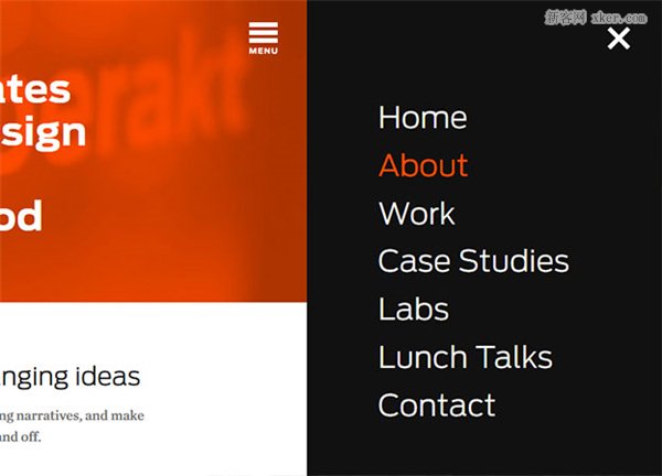 点靓网页的10种导航菜单设计6