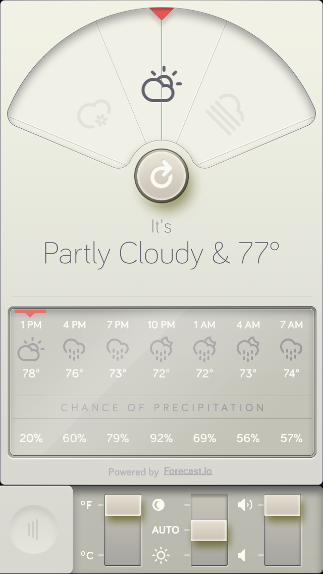 天气类IPHONE APP设计欣赏4