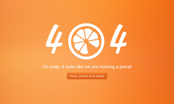 15个制作404错误页面的优秀案例1