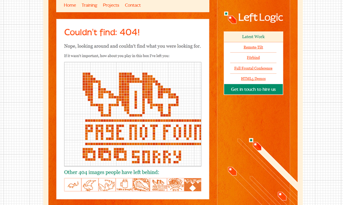 15个制作404错误页面的优秀案例4