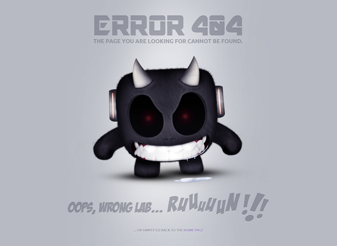 15个制作404错误页面的优秀案例6