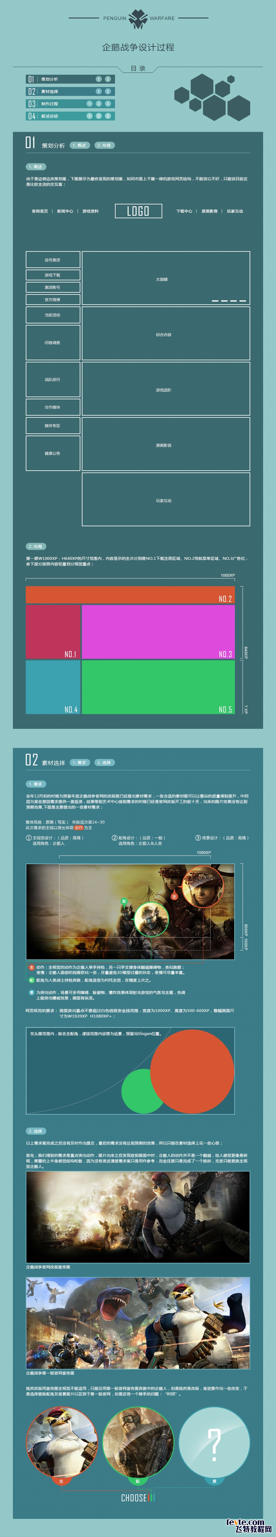 企鹅战争网页设计过程分享1