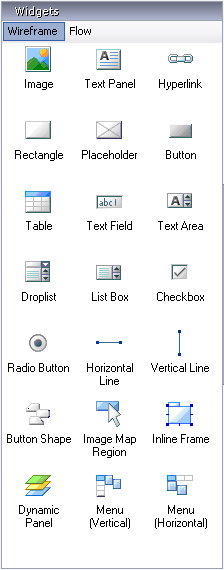 Axure RP中Widgets介绍1