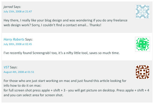 推荐设计师30种博客评论设计样式2