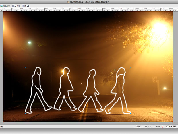 FireWorks教程：人物暗夜里的光影涂鸦6