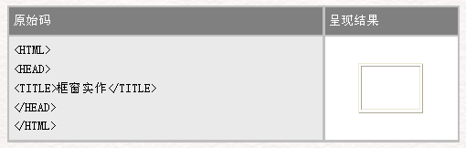 HTML 4.0 语法框架标签2