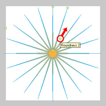 Fireworks制作光芒四射的广告效果7