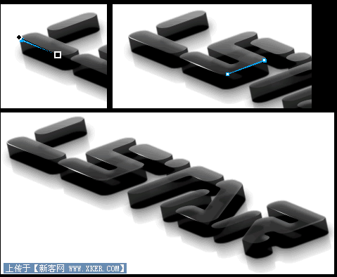 Firewoks制作立体黑水晶质感文字12