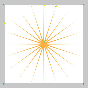 Fireworks制作光芒四射的广告效果6