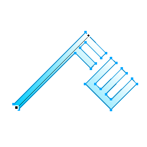 Fireworks绘制立体文字图标12