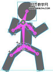 Flash制作人物会活动的关节实例教程3