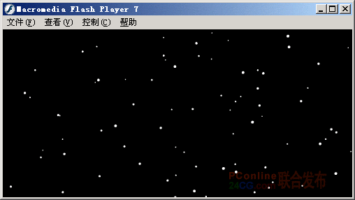 Flash制作漫天飞雪的视觉效果1