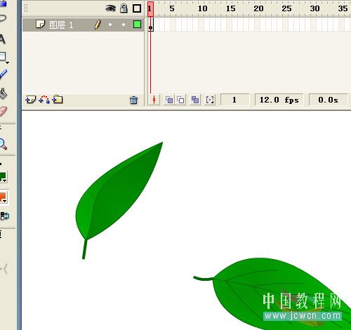 Flash鼠绘技巧：红绿色的树叶7