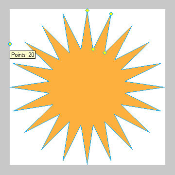 Fireworks制作光芒四射的广告效果4