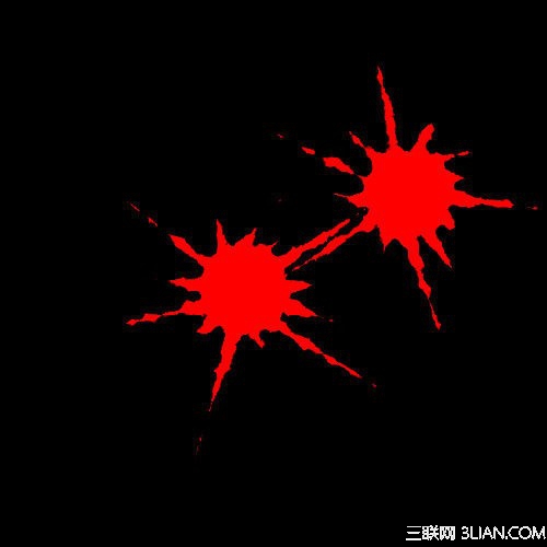 Fireworks滤镜模拟滴溅油漆斑点效果1