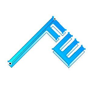 Fireworks绘制立体文字图标15