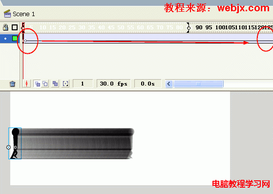 Flash 行走动画的几种实现方式1